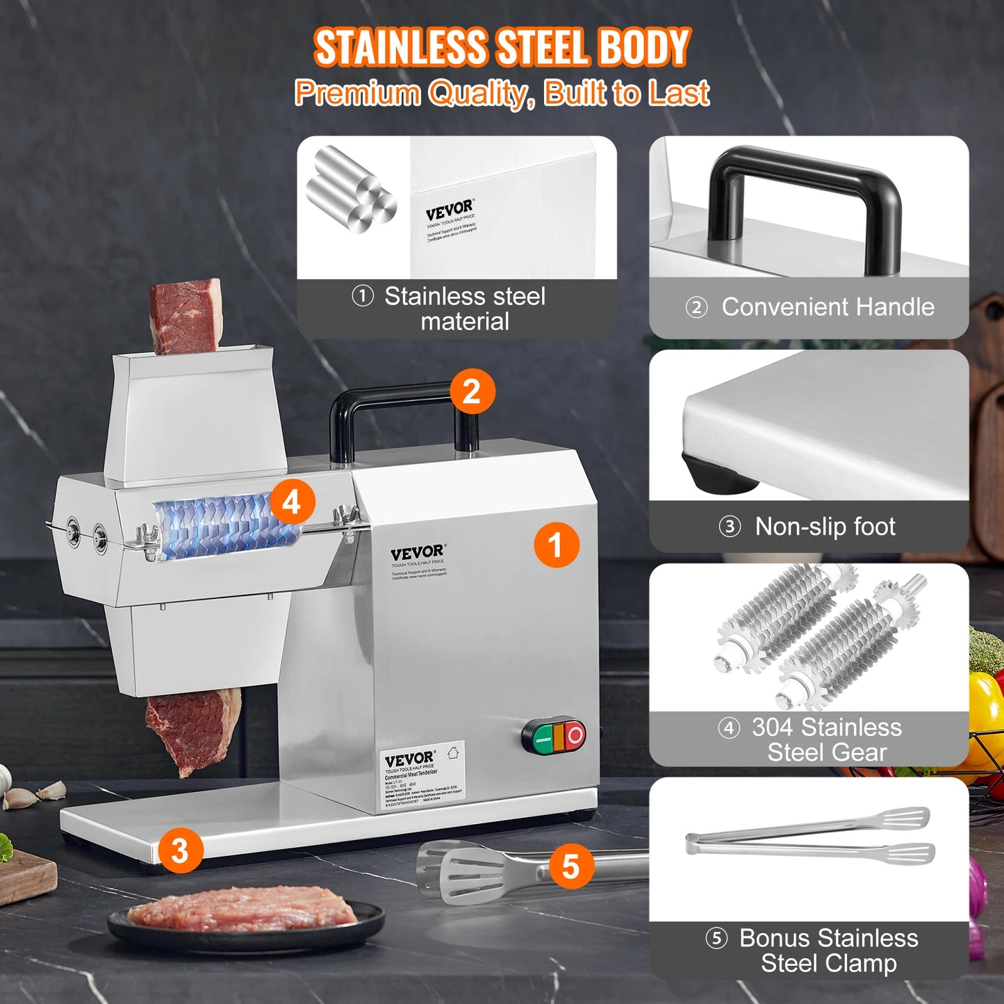 Commercial Meat Tenderizer for Pork Chicken Fish