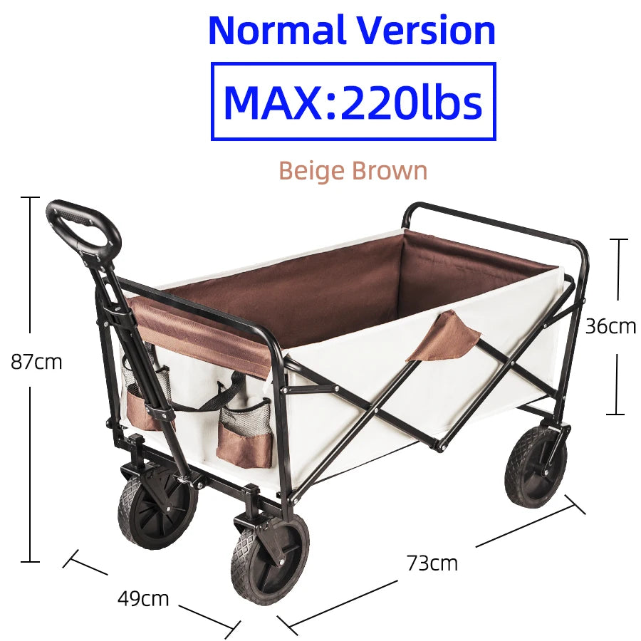 Large Weight Capacity Heavy Duty Folding Wagon