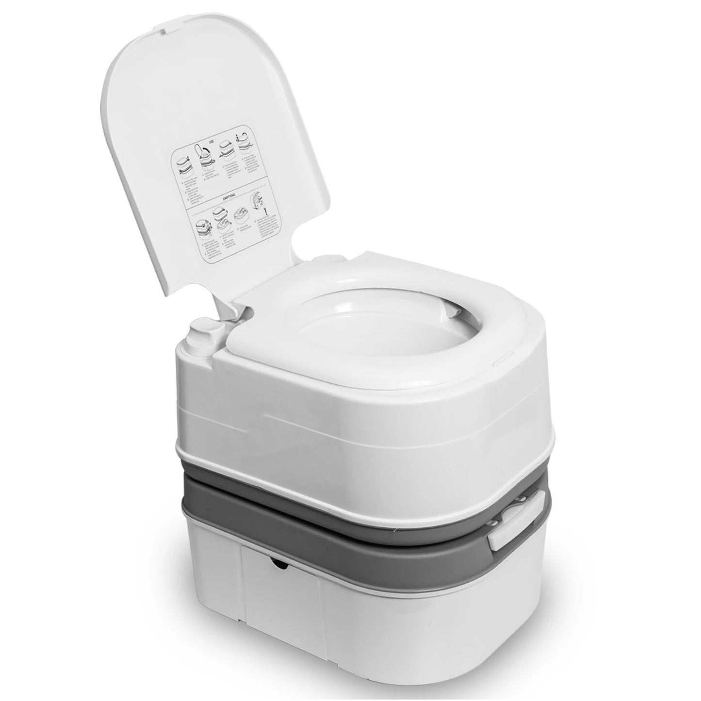 Portable Toilet with Tissue Storage