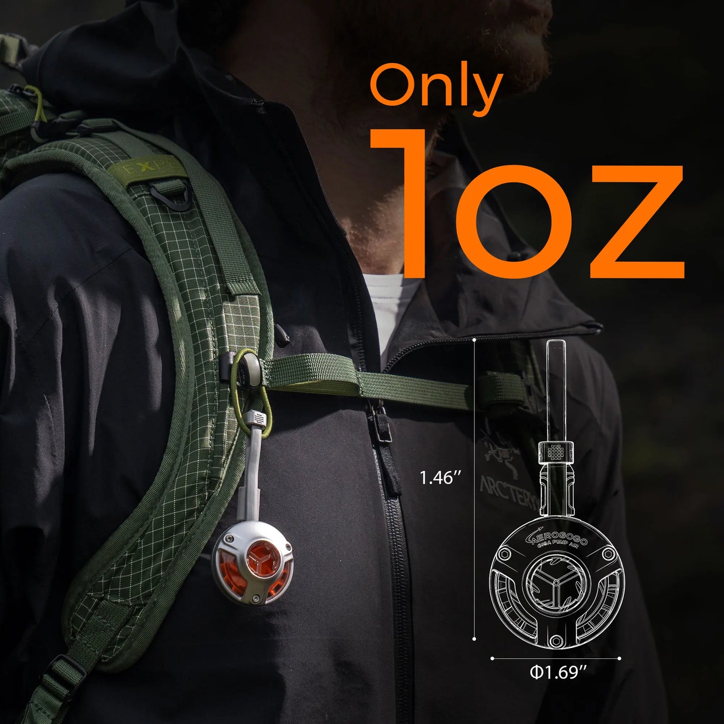 Ultra Light 28g Portable Mini Air Pump