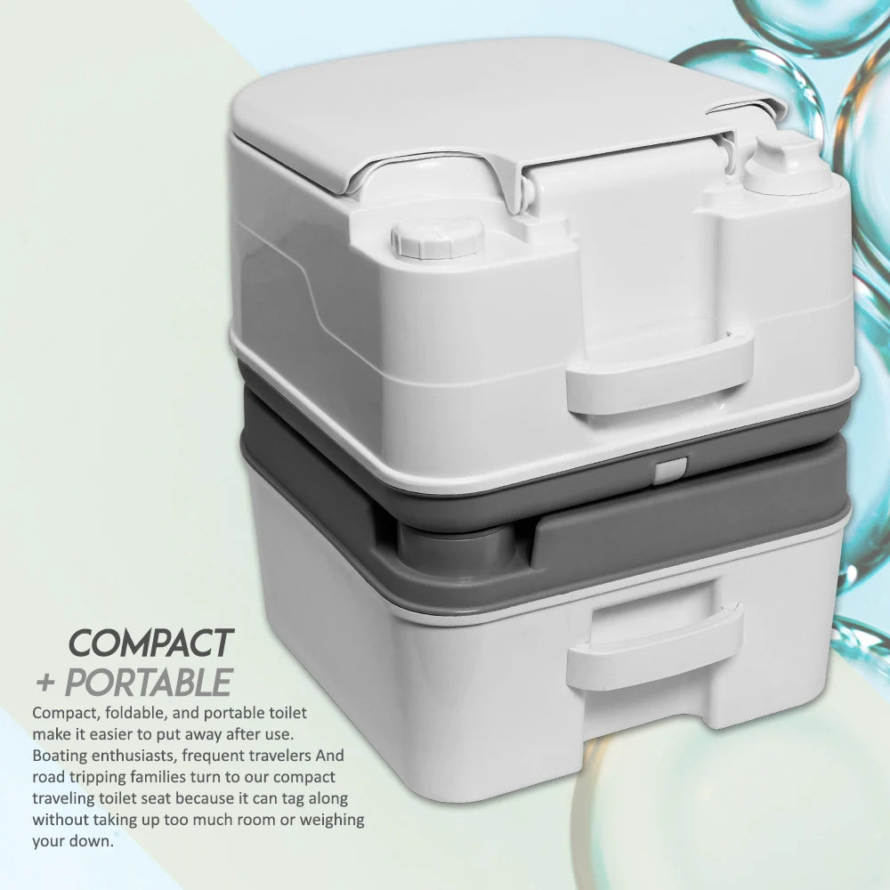 Portable Toilet with Tissue Storage