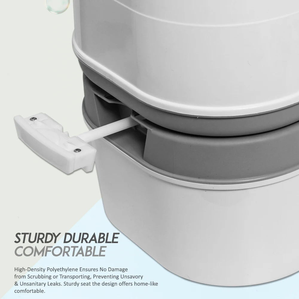 Portable Toilet with Tissue Storage