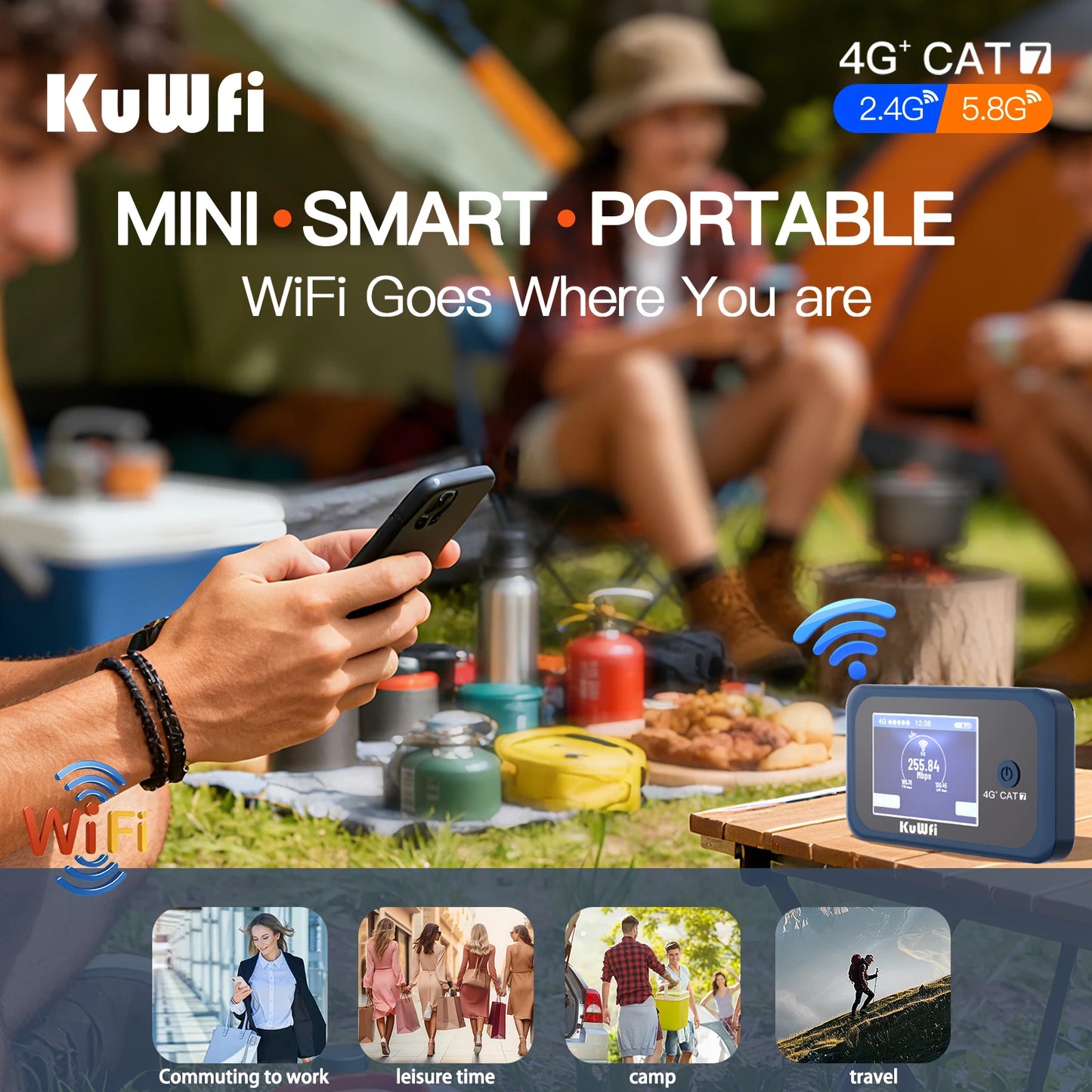 4G+ Router Portable WiFi  Modem