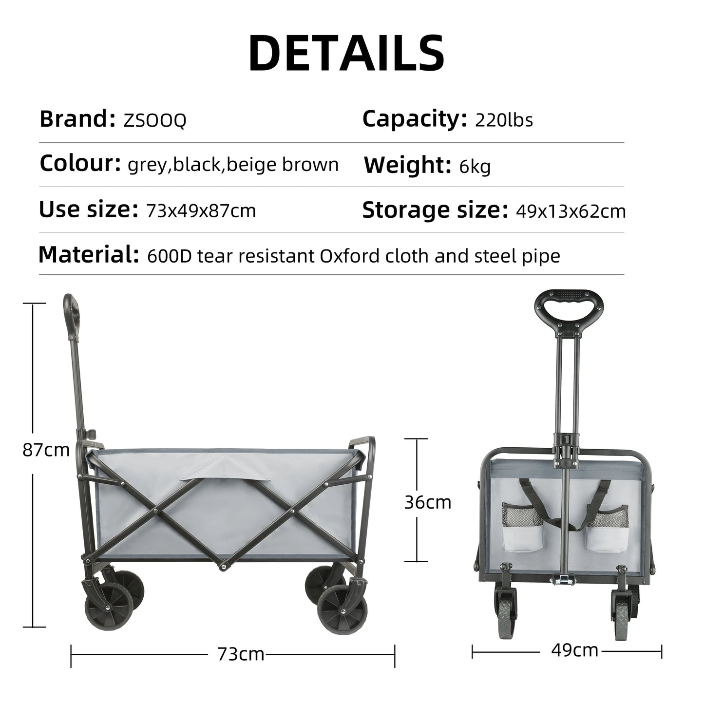 Heavy Duty Large Folding Wagon