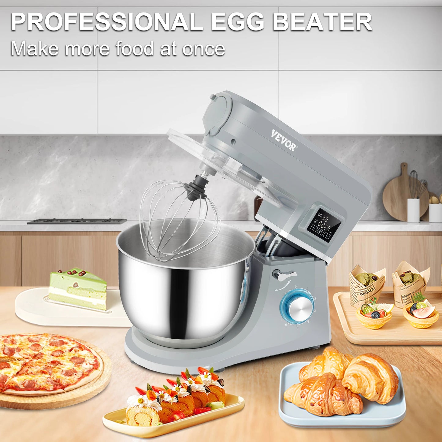 5 IN 1 Stand Mixer Multifunctional Electric Mixer with 6 Speeds