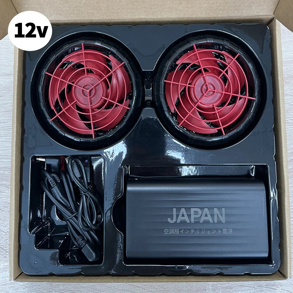 personal air conditioning suit with fan