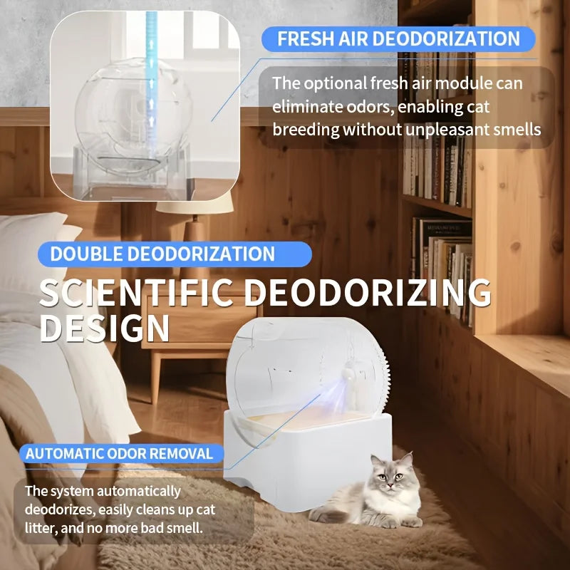 Automatic Self-Cleaning Cat Litter Box