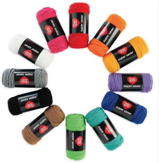 Premium Acrylic Yarn for Crochet, Knitting Projects with 12 Colorful Balls