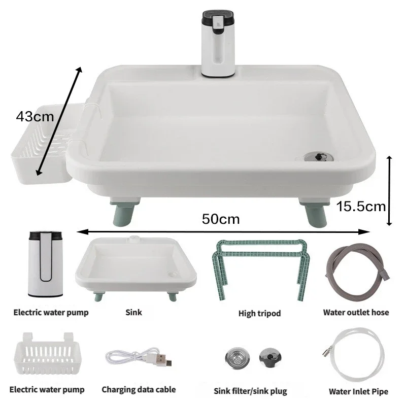 Outdoor Portable Sink With Electric Water Pump