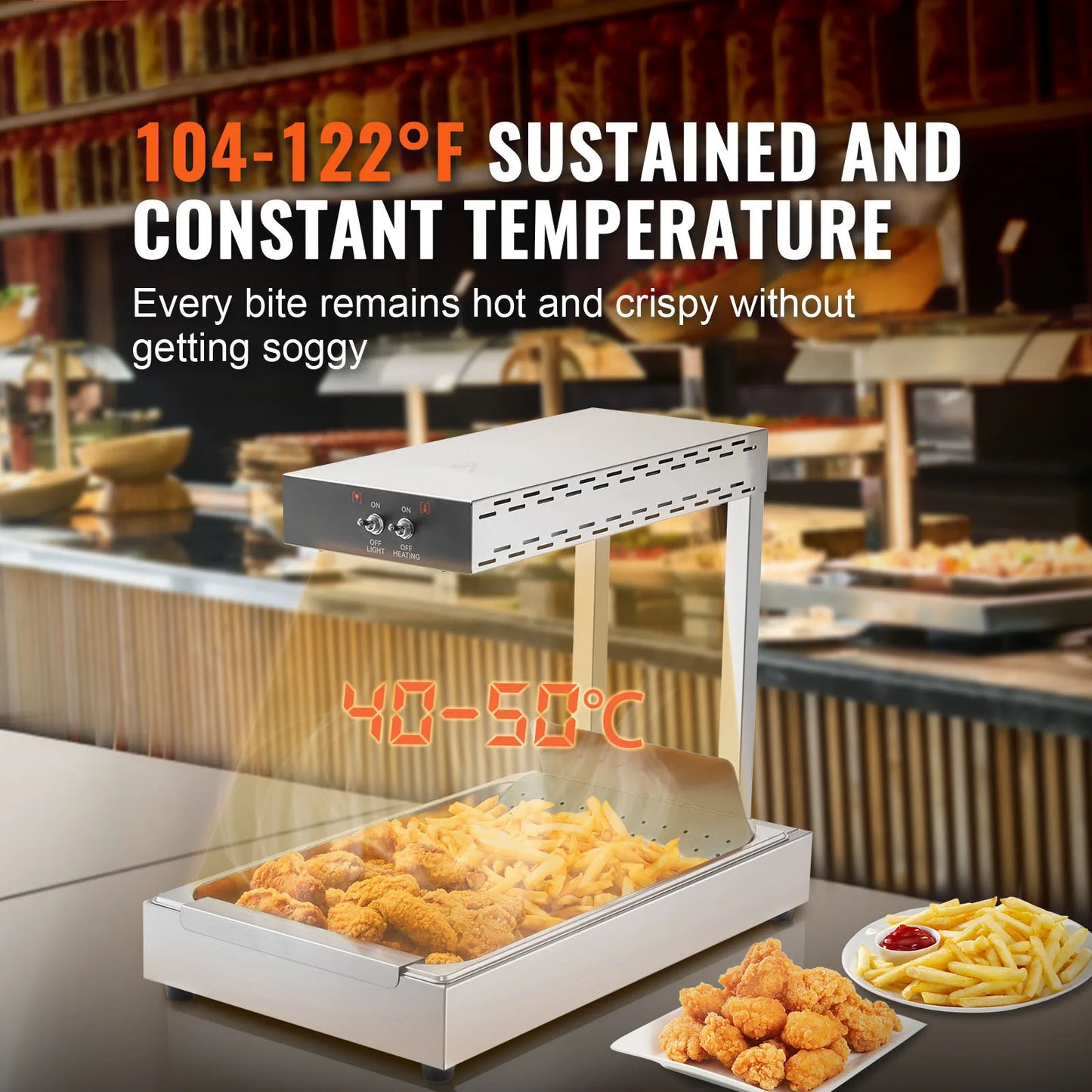 Commercial Countertop Food Warmer