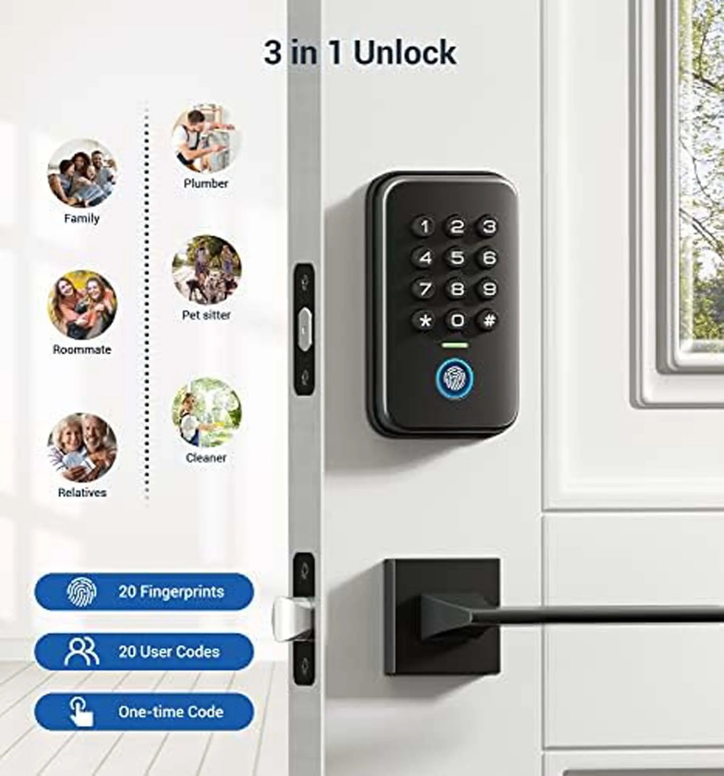 Fingerprint Keyless Deadbolt Lock