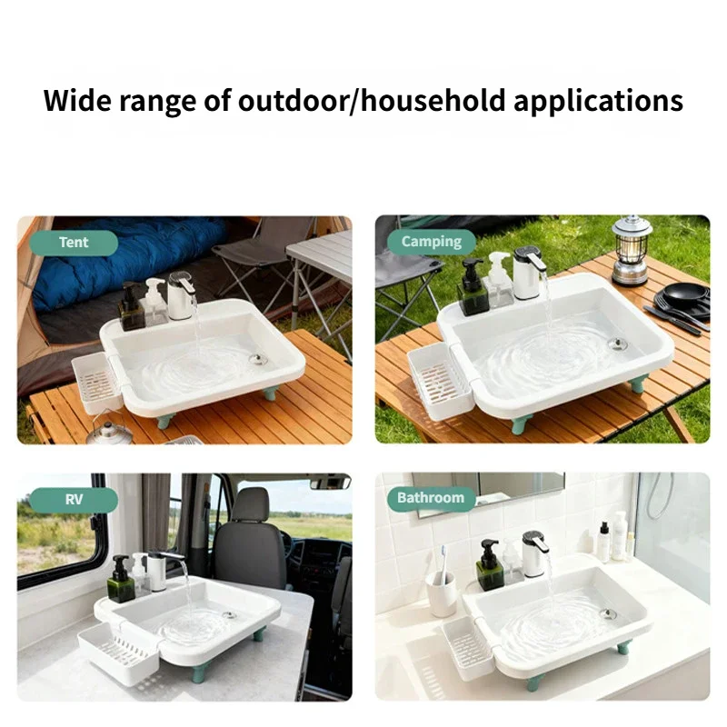 Outdoor Portable Sink With Electric Water Pump