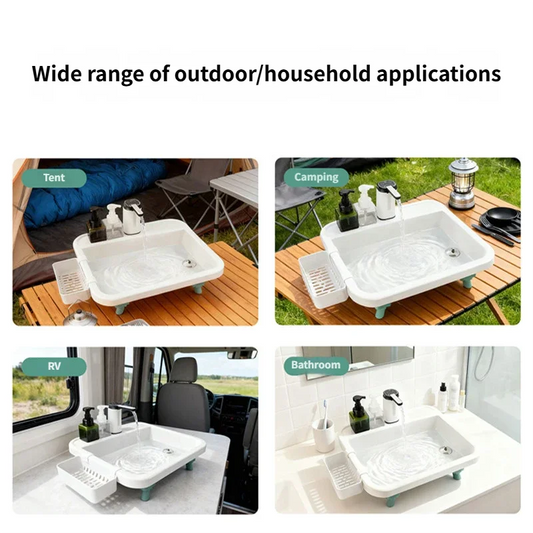 Outdoor Portable Sink With Electric Water Pump