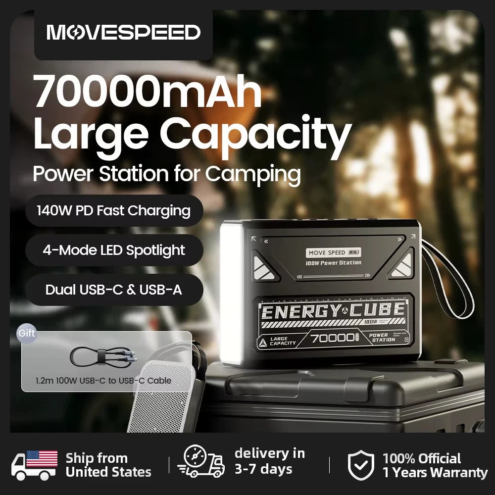 MOVESPEED LED Camping Rechargeable Lamp