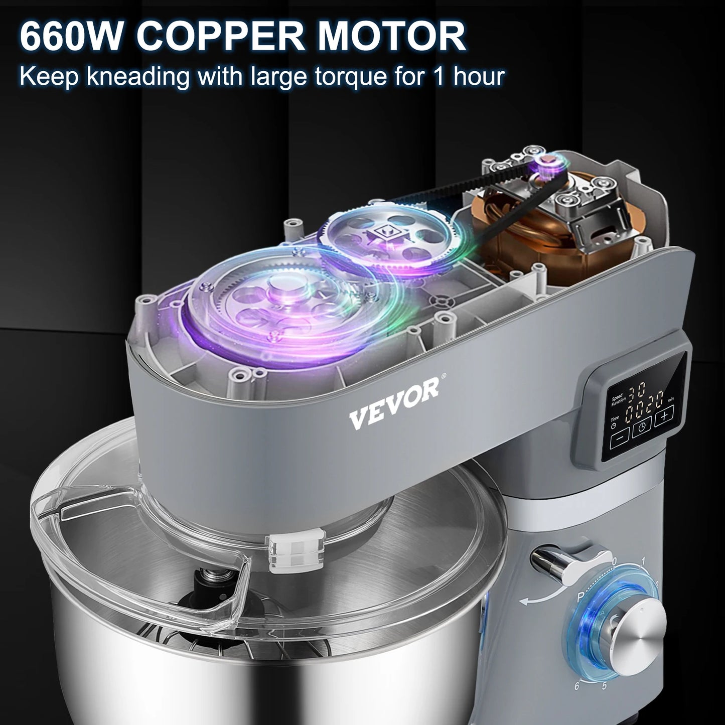 Stand Mixer Electric Mixer with 6 Speeds
