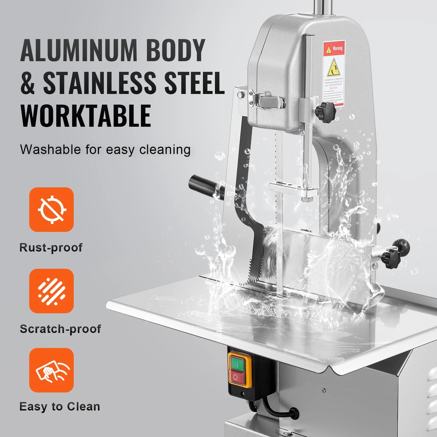 Commercial Stainless Steel Countertop Electric Meat Bandsaw