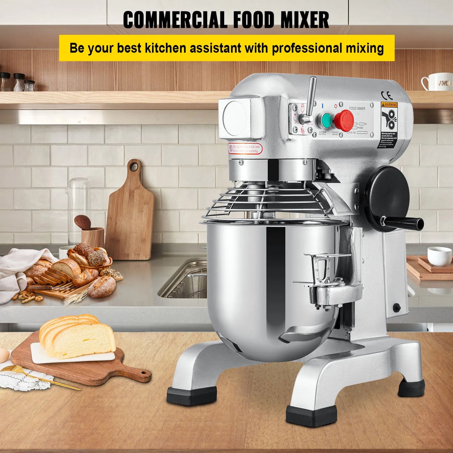 Electric Stainless Steel Commercial Mixer