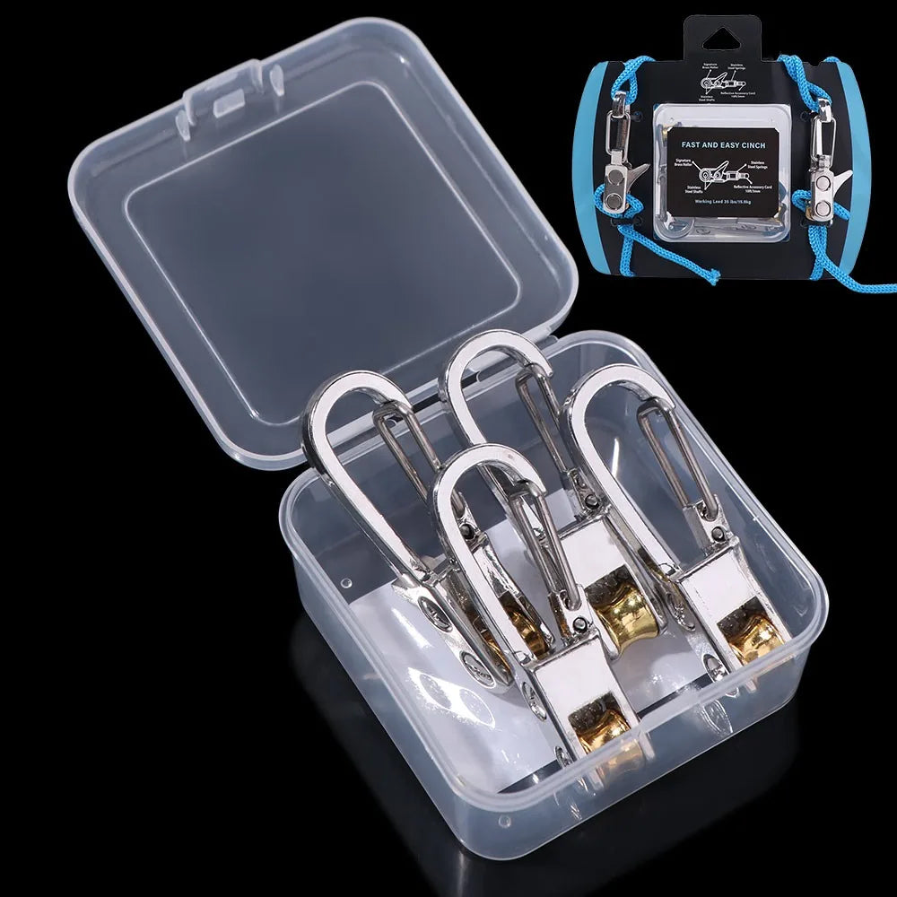Tie Down Lock Buckle Rope with Roller Tensioner