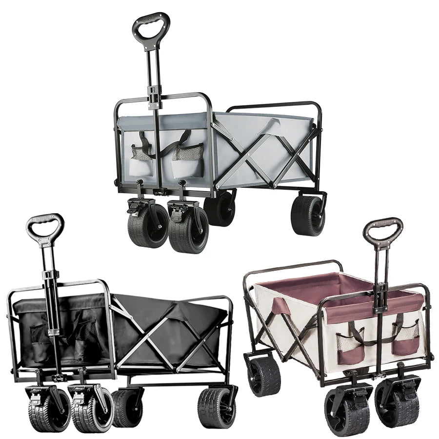 Foldable Big Tank Wheels Beach Wagon