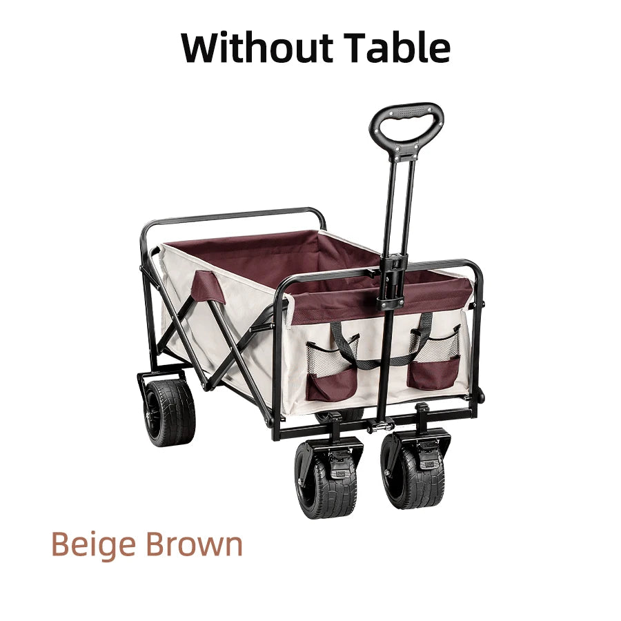 Foldable Big Tank Wheels Beach Wagon