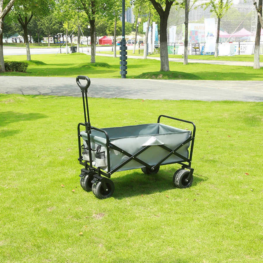 Foldable Big Tank Wheels Beach Wagon
