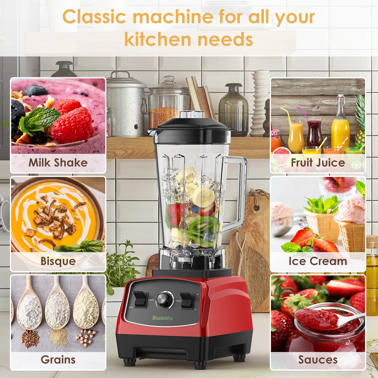Heavy Duty Commercial Grade Blender/Food Processor