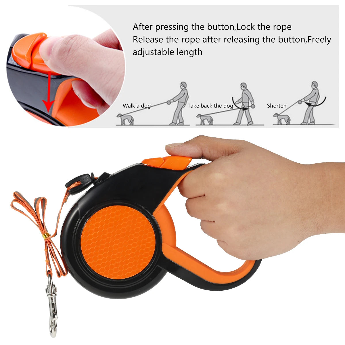 Retractable Heavy Duty Pet Walking Leash