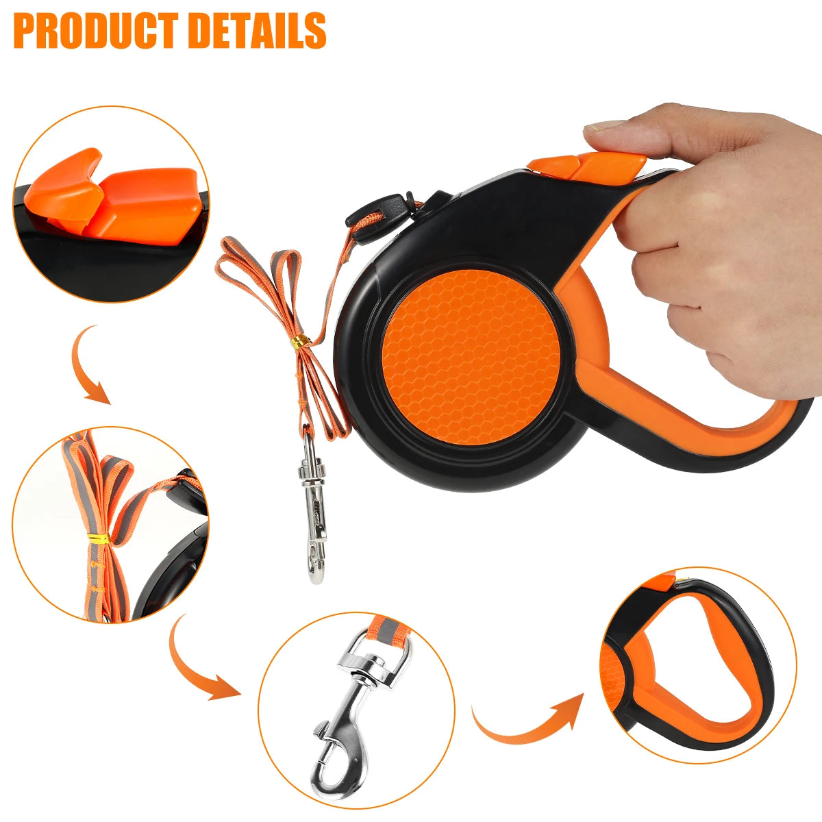 Retractable Heavy Duty Pet Walking Leash