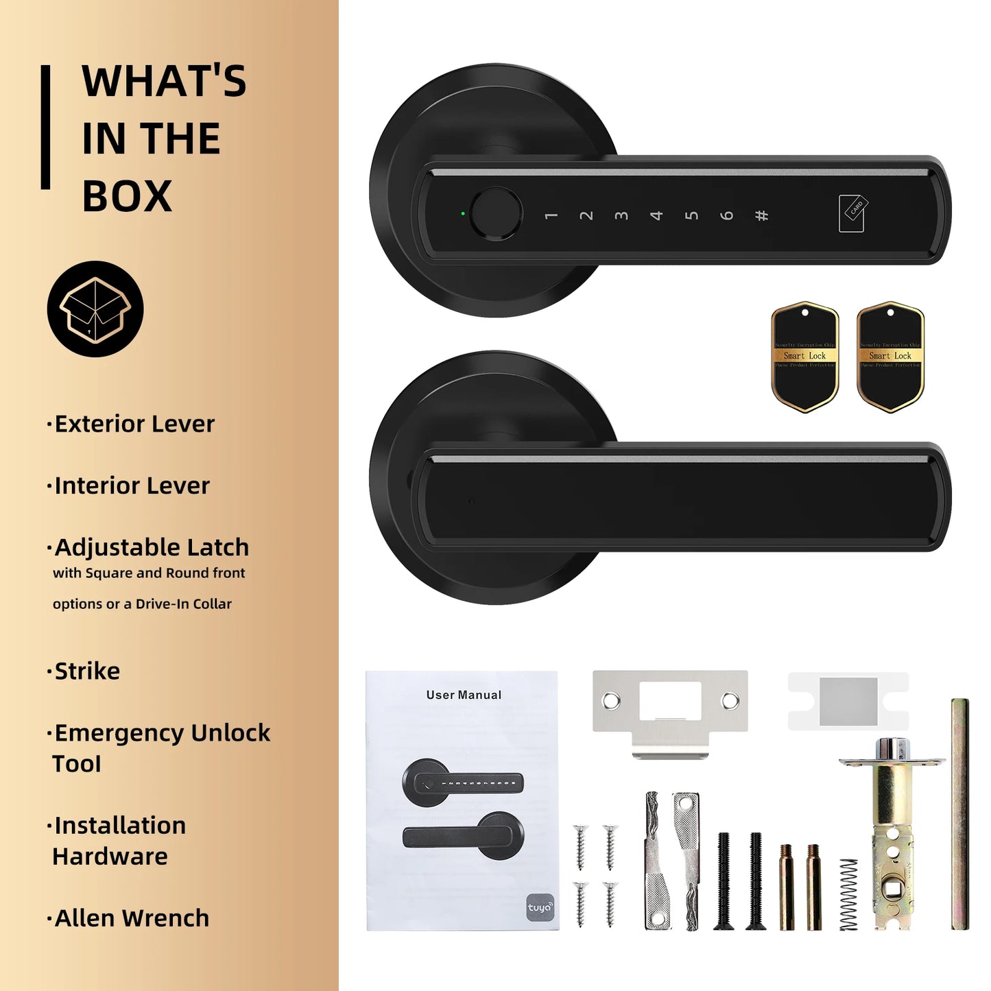 Smart Fingerprint Lock Control Passcode Touchscreen