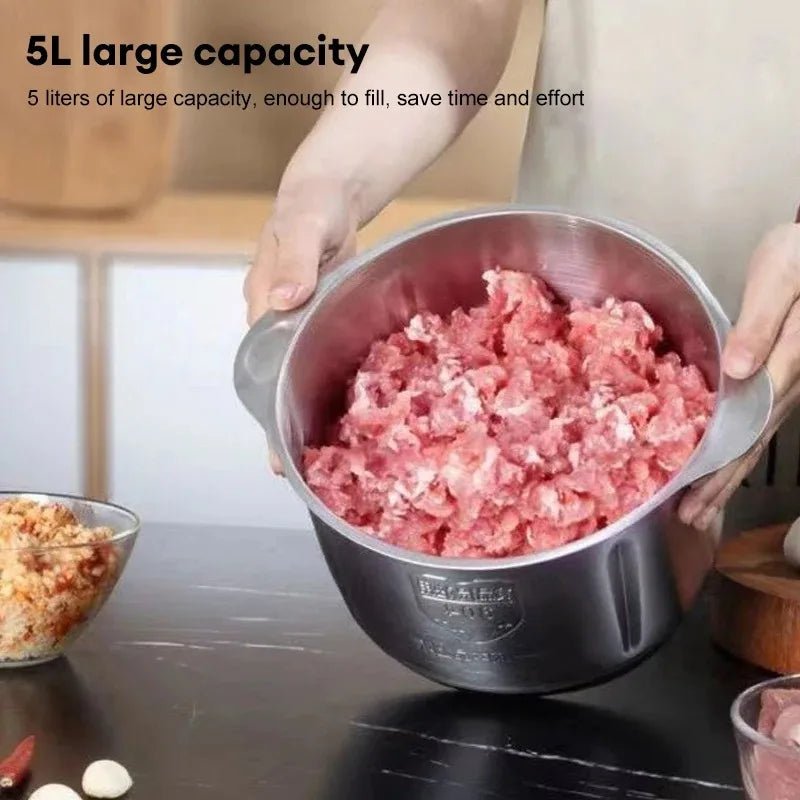 Electric Stainless Steel Multifunctional Meat Grinder  Vegetable Slicer