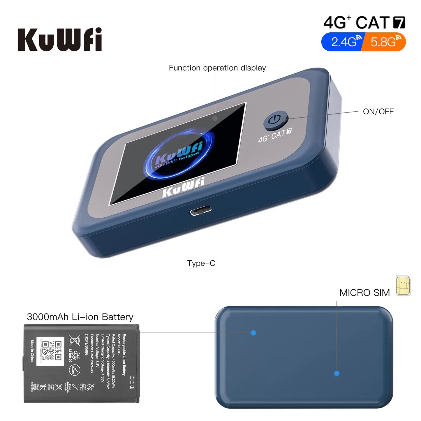 4G+ Router Portable WiFi  Modem