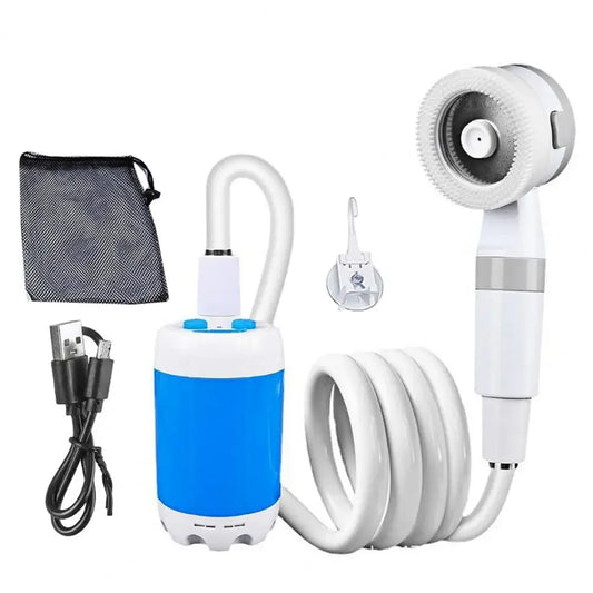 Portable Shower with Rechargeable Electric Pump