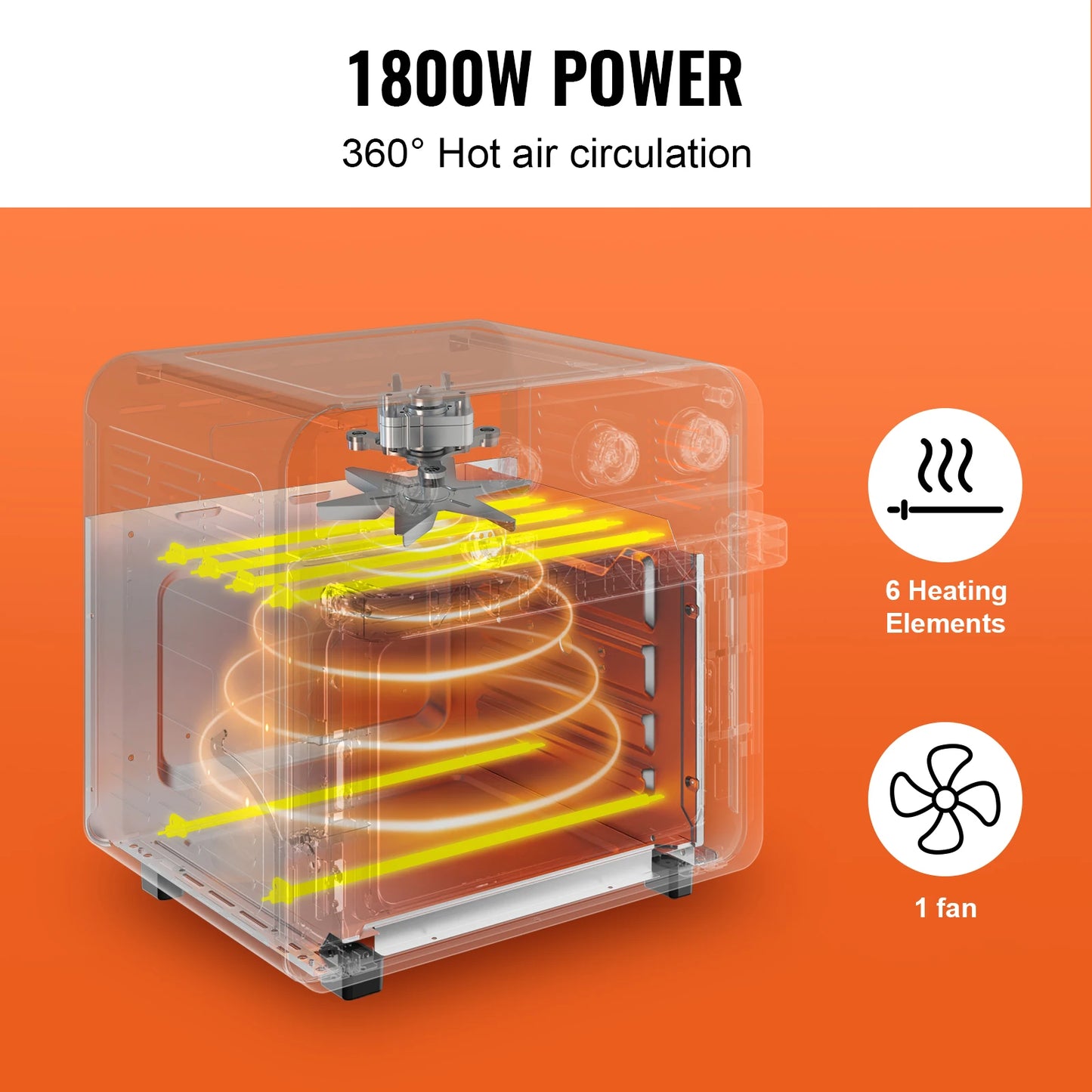 Stainless Steel Countertop Toaster Ovens/Air Fryer