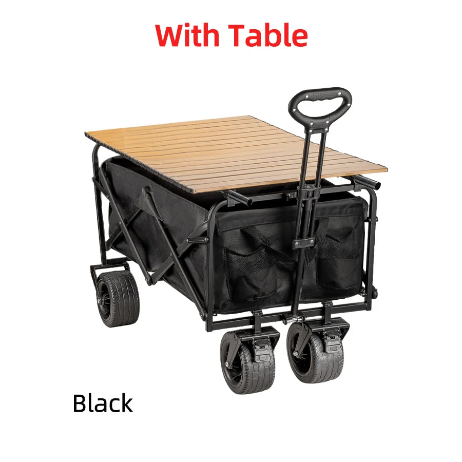 Foldable Big Tank Wheels Beach Wagon
