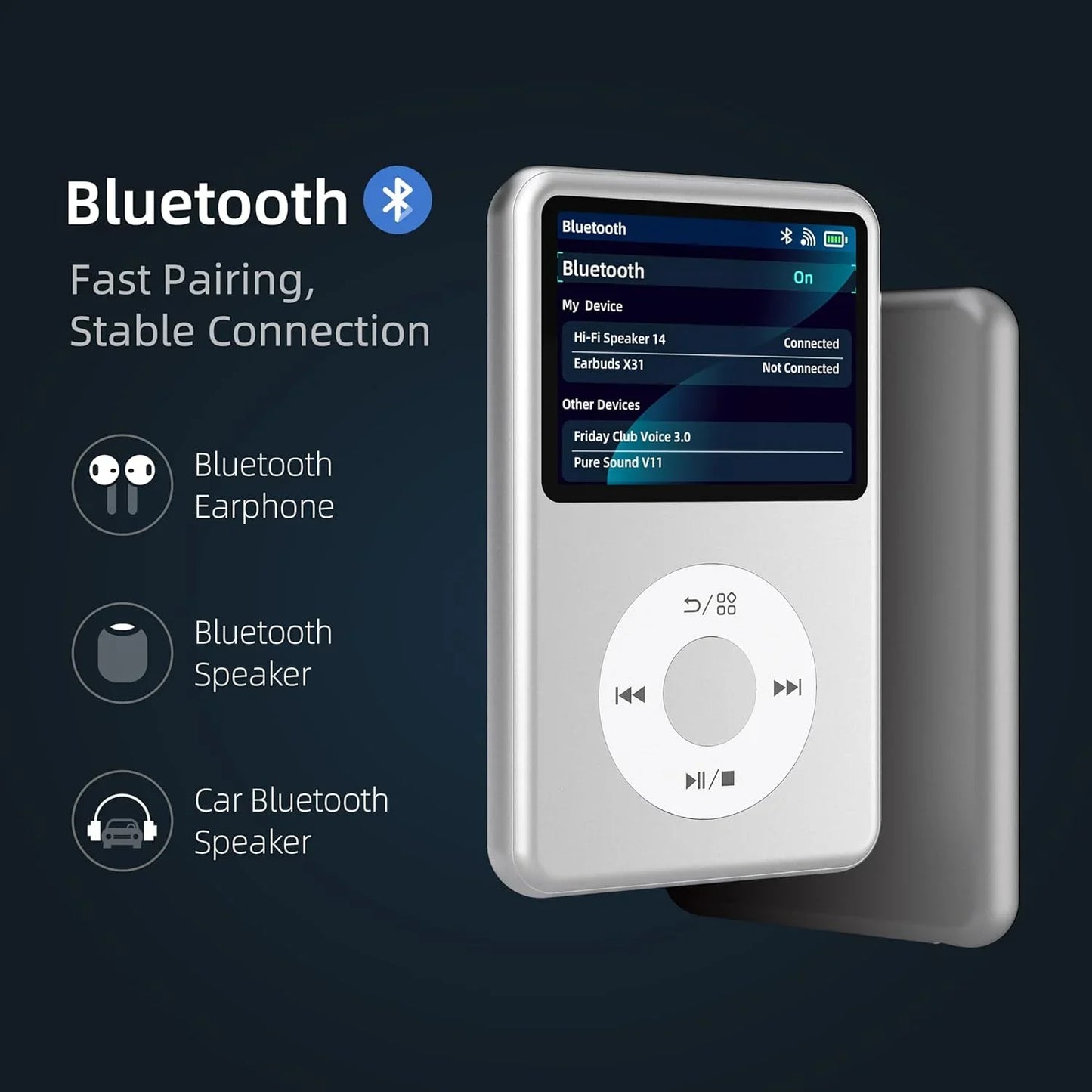 Portable MP3 Bluetooth Player