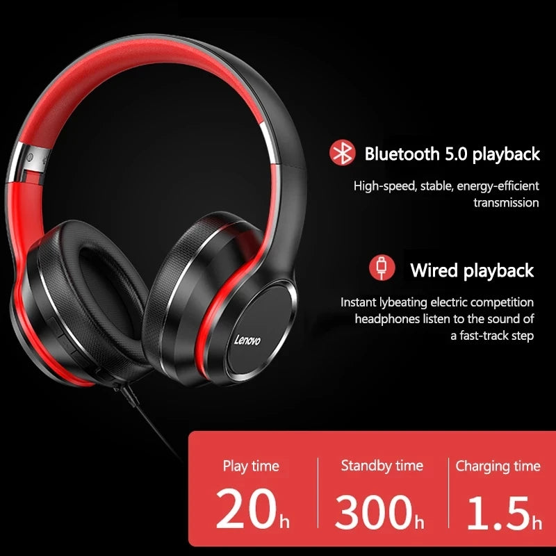 Bluetooth Over-ear Foldable Computer Noise Cancellation Wireless Headphones