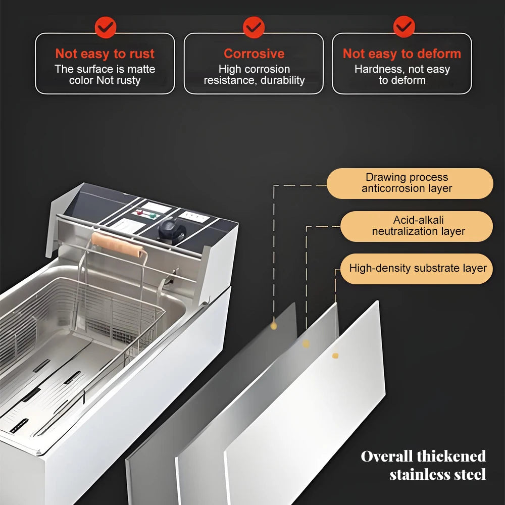 Electric Stainless Steel Electric Fryer