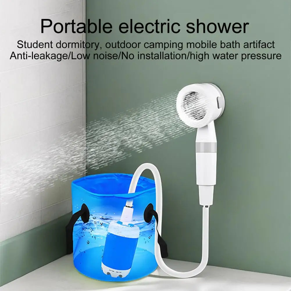 Portable Shower with Rechargeable Electric Pump