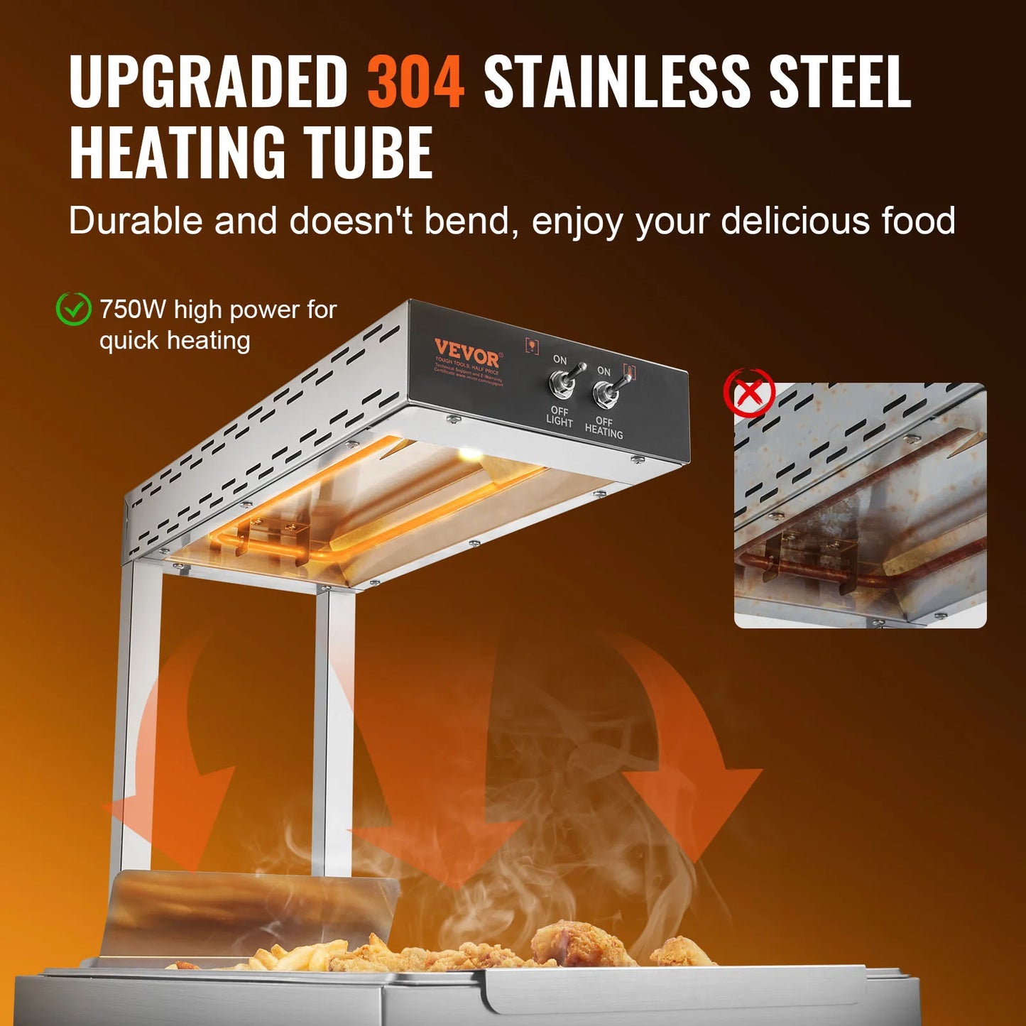 Commercial Countertop Food Warmer