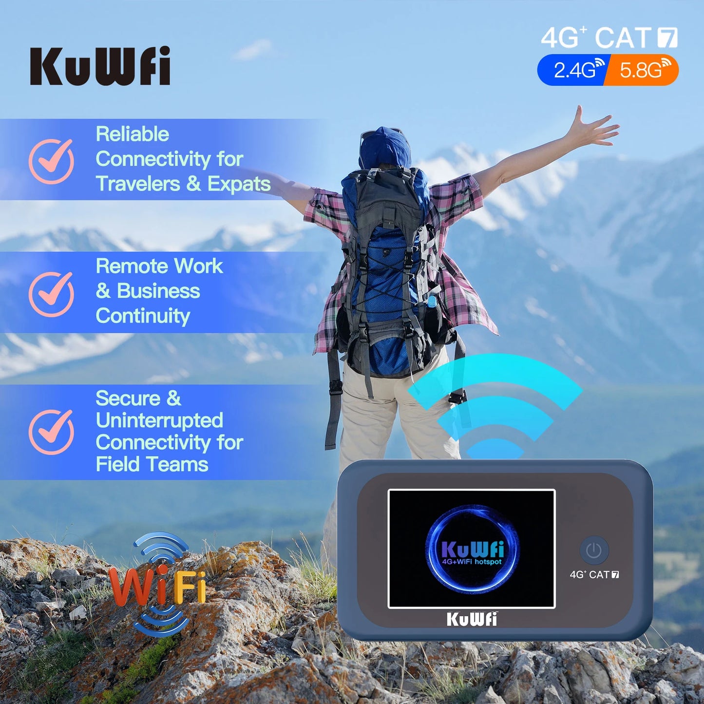 4G+ Router Portable WiFi  Modem