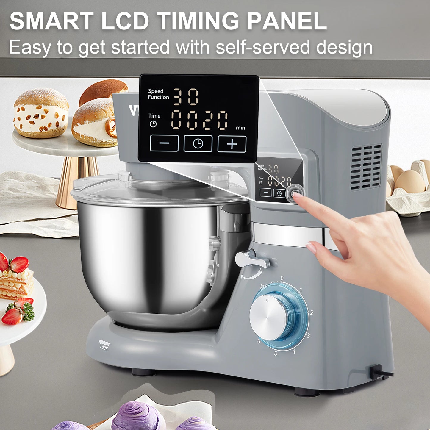 Stand Mixer Electric Mixer with 6 Speeds