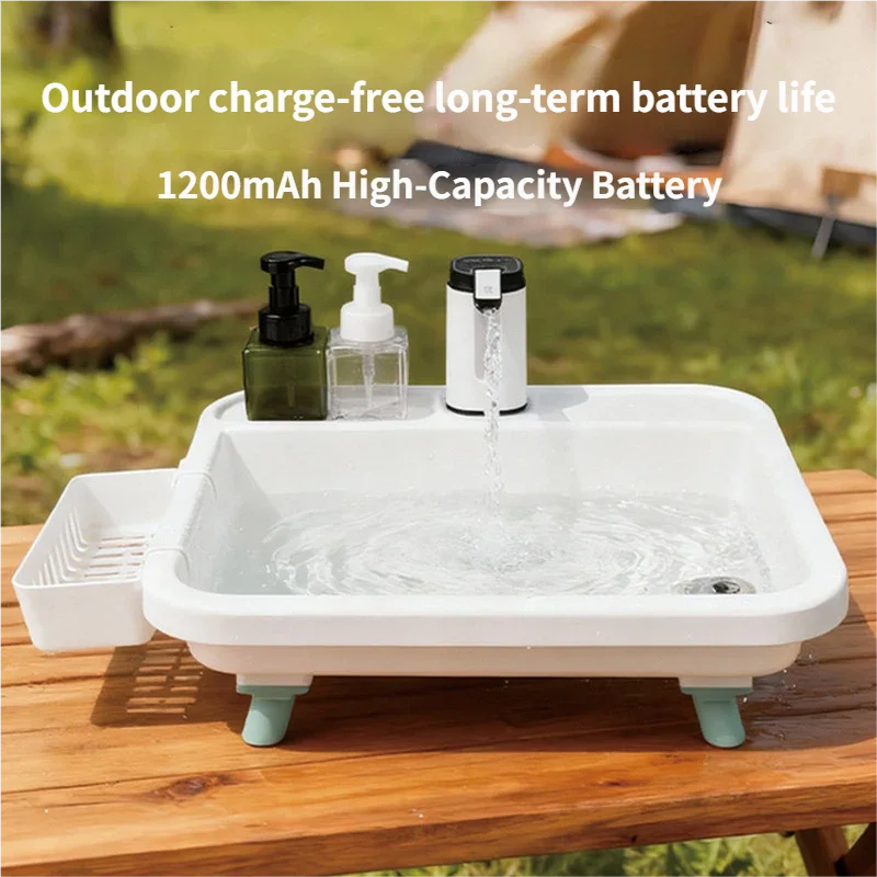 Outdoor Portable Sink With Electric Water Pump