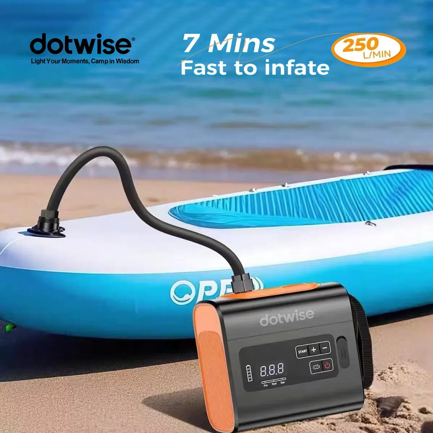 High Flow Wireless Portable Outdoor Camping Pump