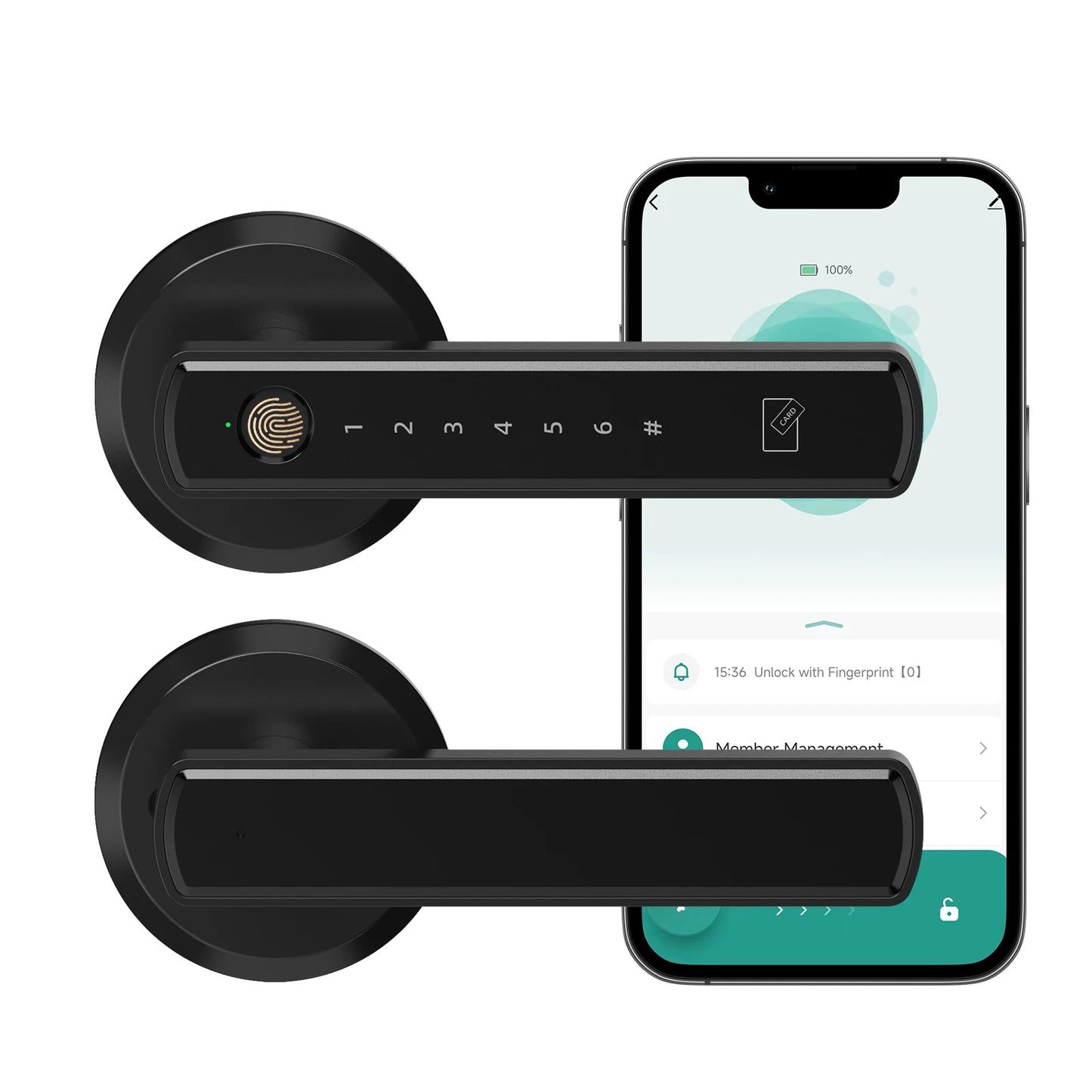 Smart Fingerprint Lock Control Passcode Touchscreen