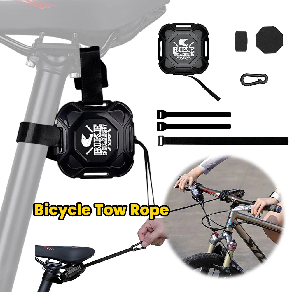 Retractable Mountain Bicycle Tow Rope