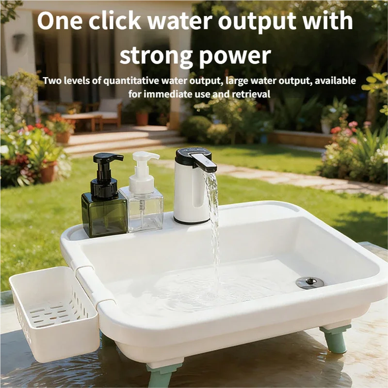 Outdoor Portable Sink With Electric Water Pump
