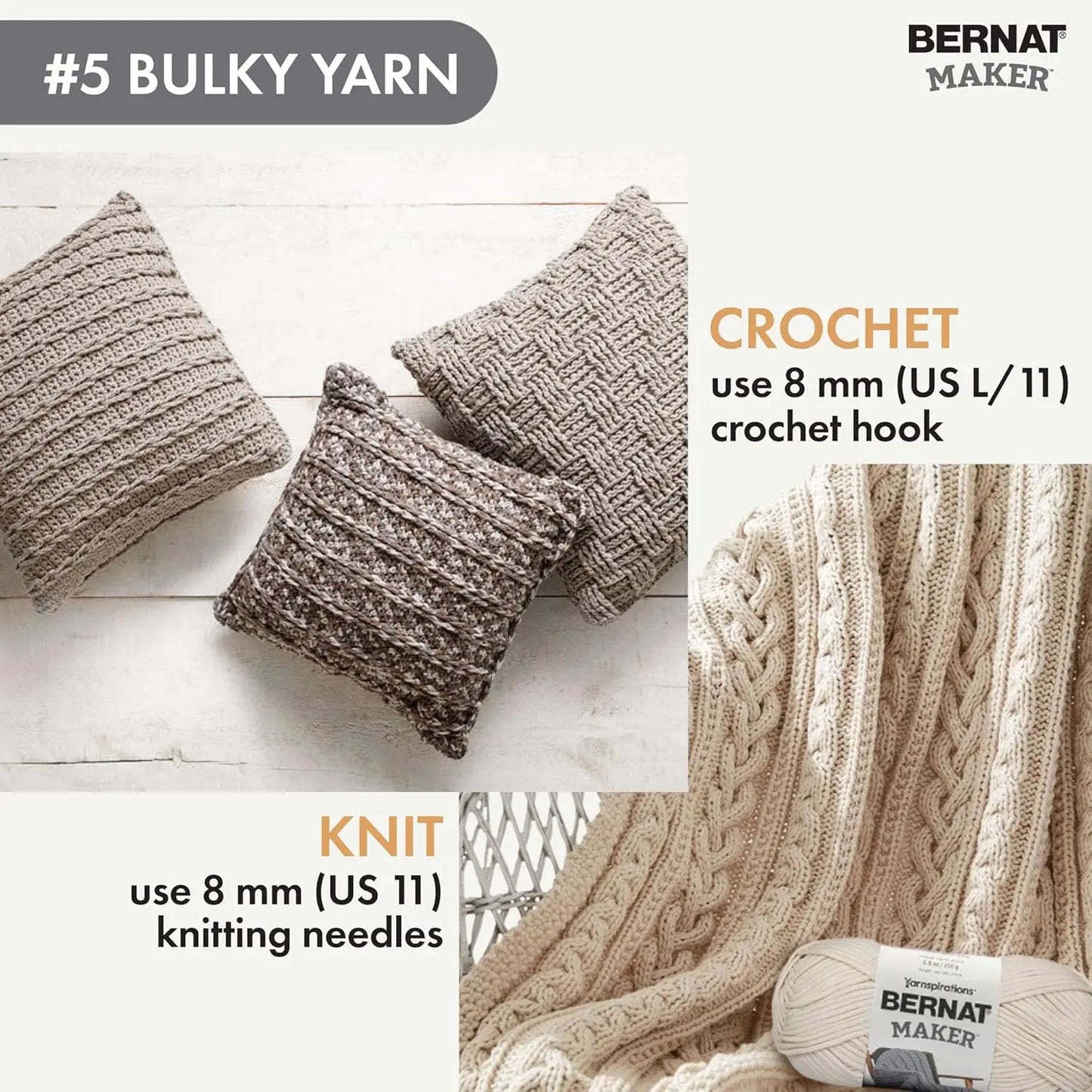 Bulky Cotton Nylon Yarn for Knitting Crochet Amigurumi